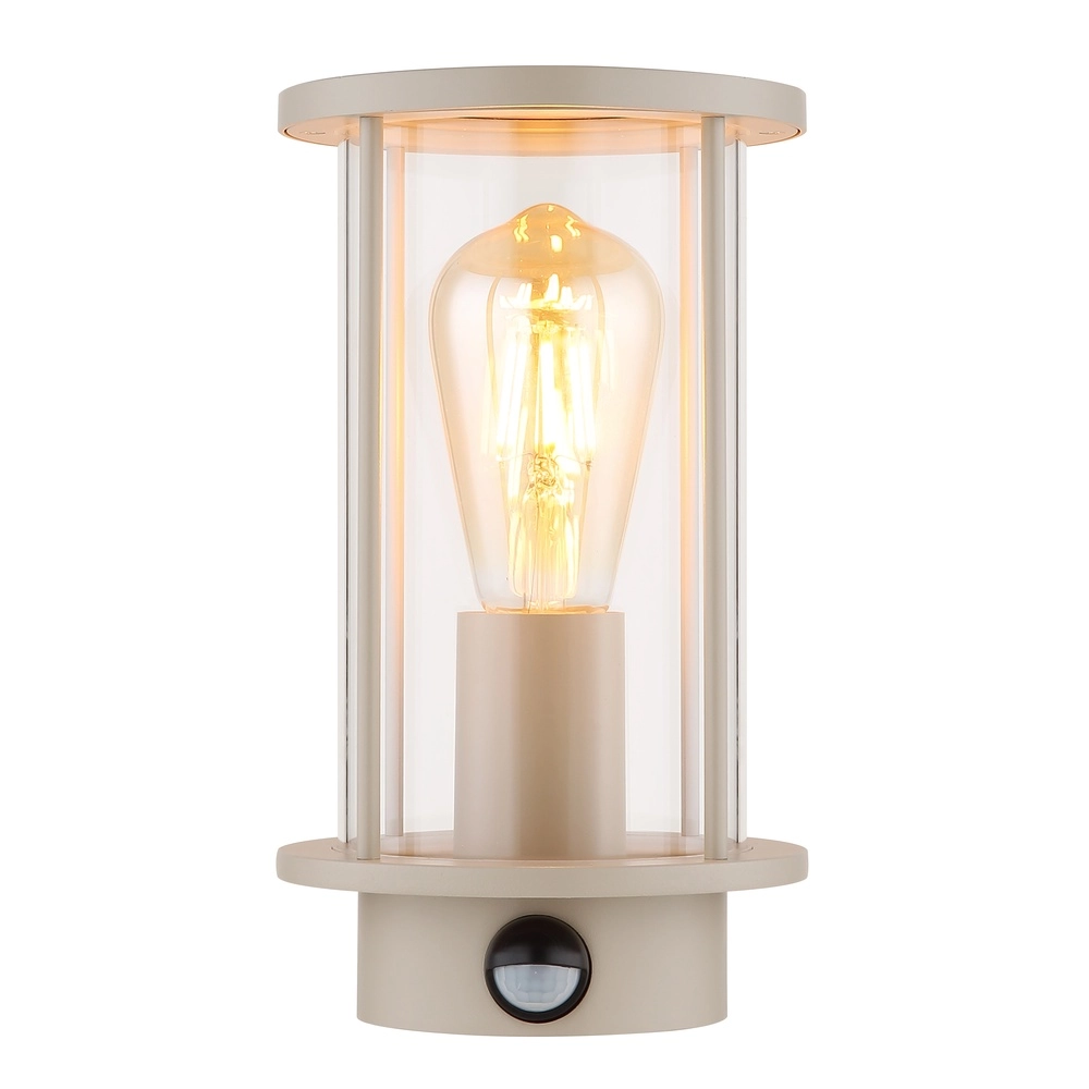 Lampe murale extérieure Gracey avec capteur marron sable Globo 9007371593576