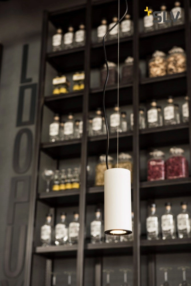 Lampe à suspension LED Supros Mini 750 pendentif blanc SLV 4024163165907