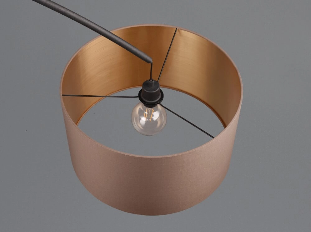 Lampe à arc Mansur noir Trio 4017807574524