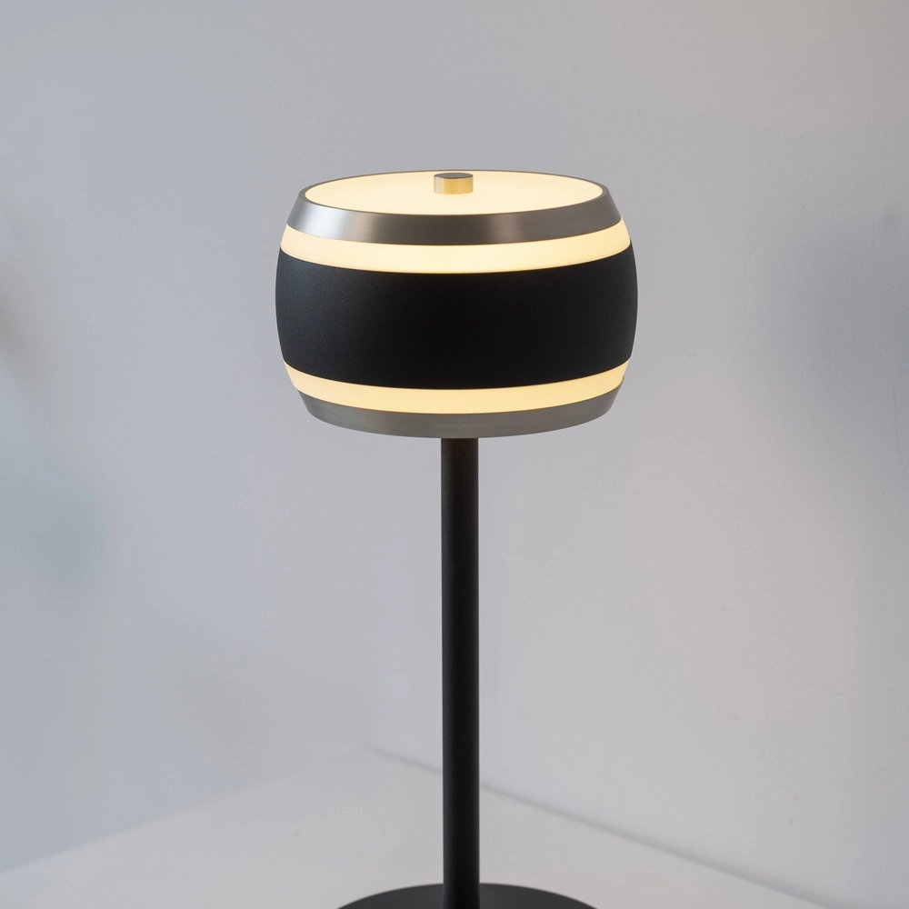 Lampe de table LED Pure Falling Rings Black Pearl Paul Neuhaus 4012248396612