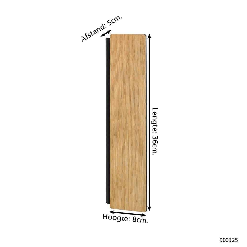 Applique en bois Zubialde Eglo 9008606327874