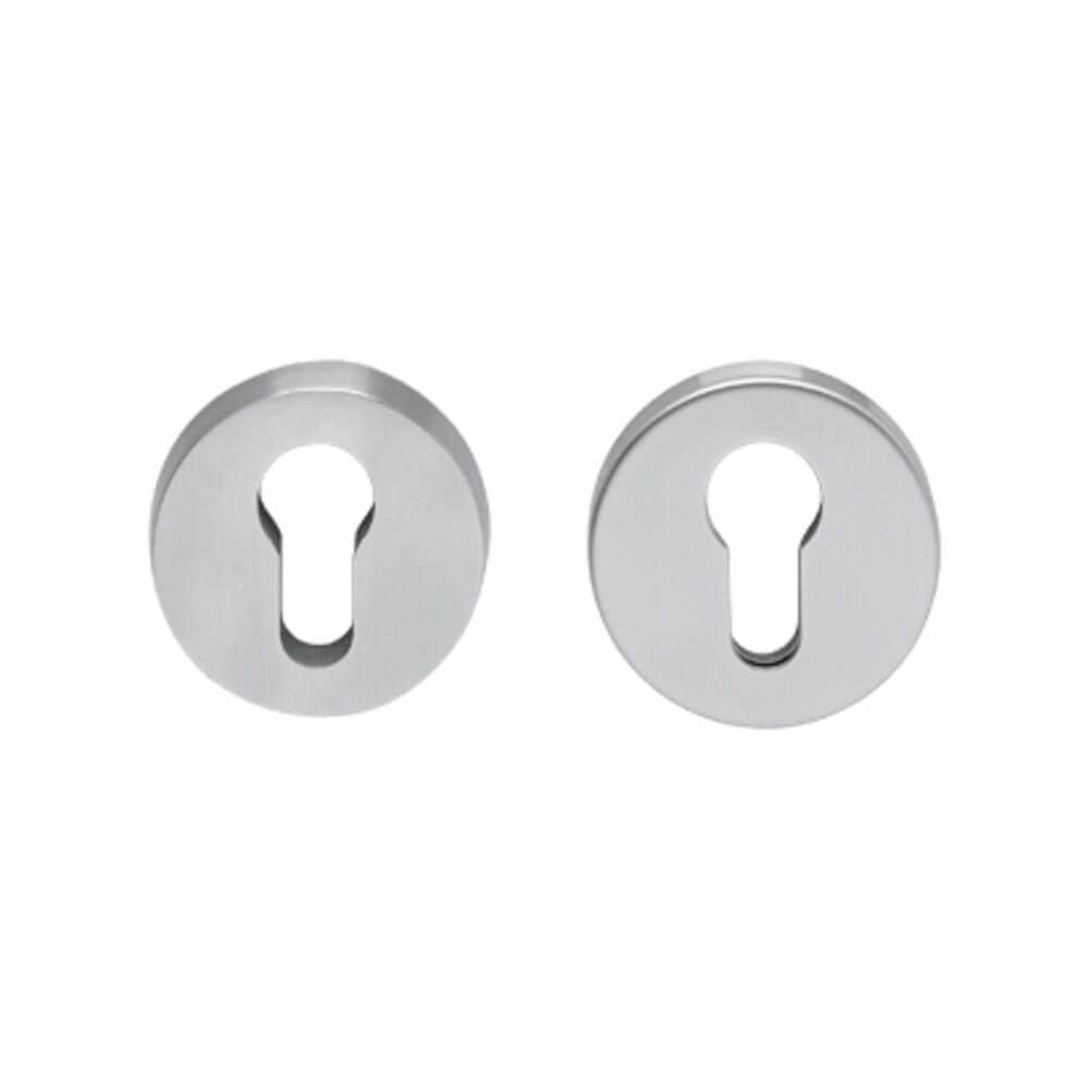 Rosace de sécurité Salus rond en acier inoxydable Ø 5,2cm