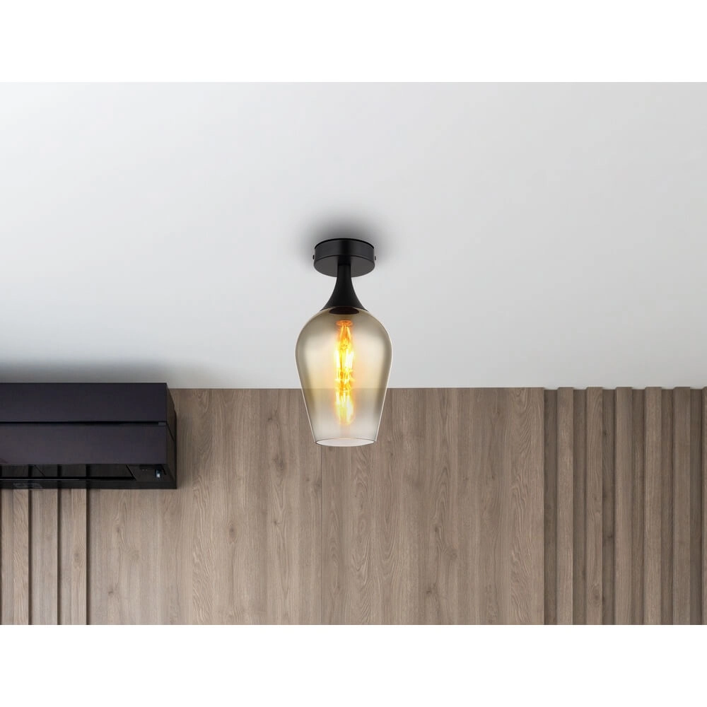 Plafonnier Lavus verre vert Ø 15cm Globo 9007371468201