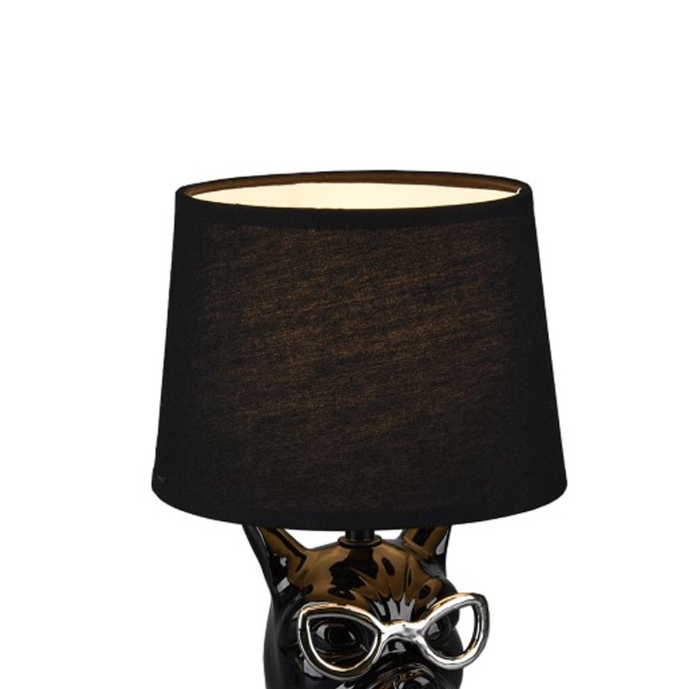 Lampe de table Dosy 23 cm noir Trio 4017807411713