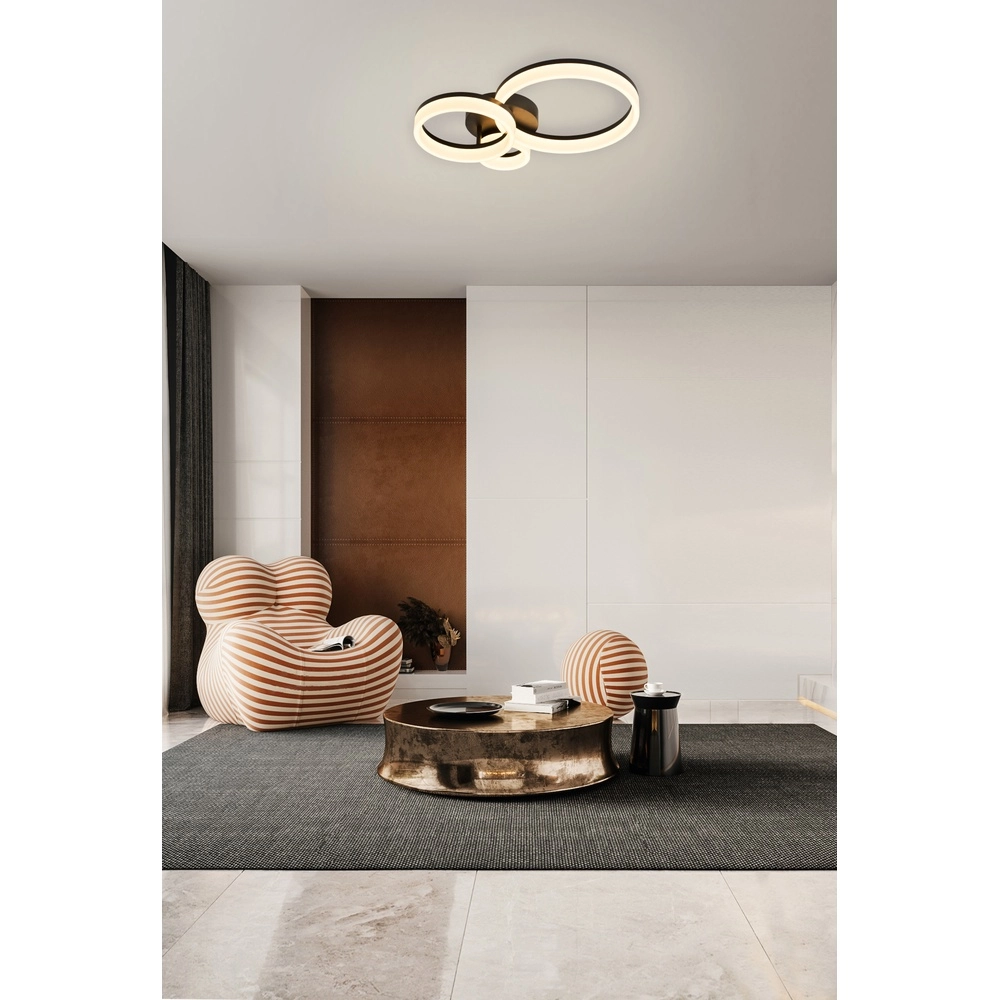 Plafonnier Triple noir Searchlight 5053423302966