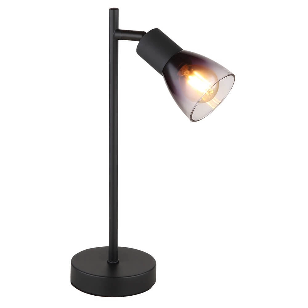 Lampe de table noire Satella cheville