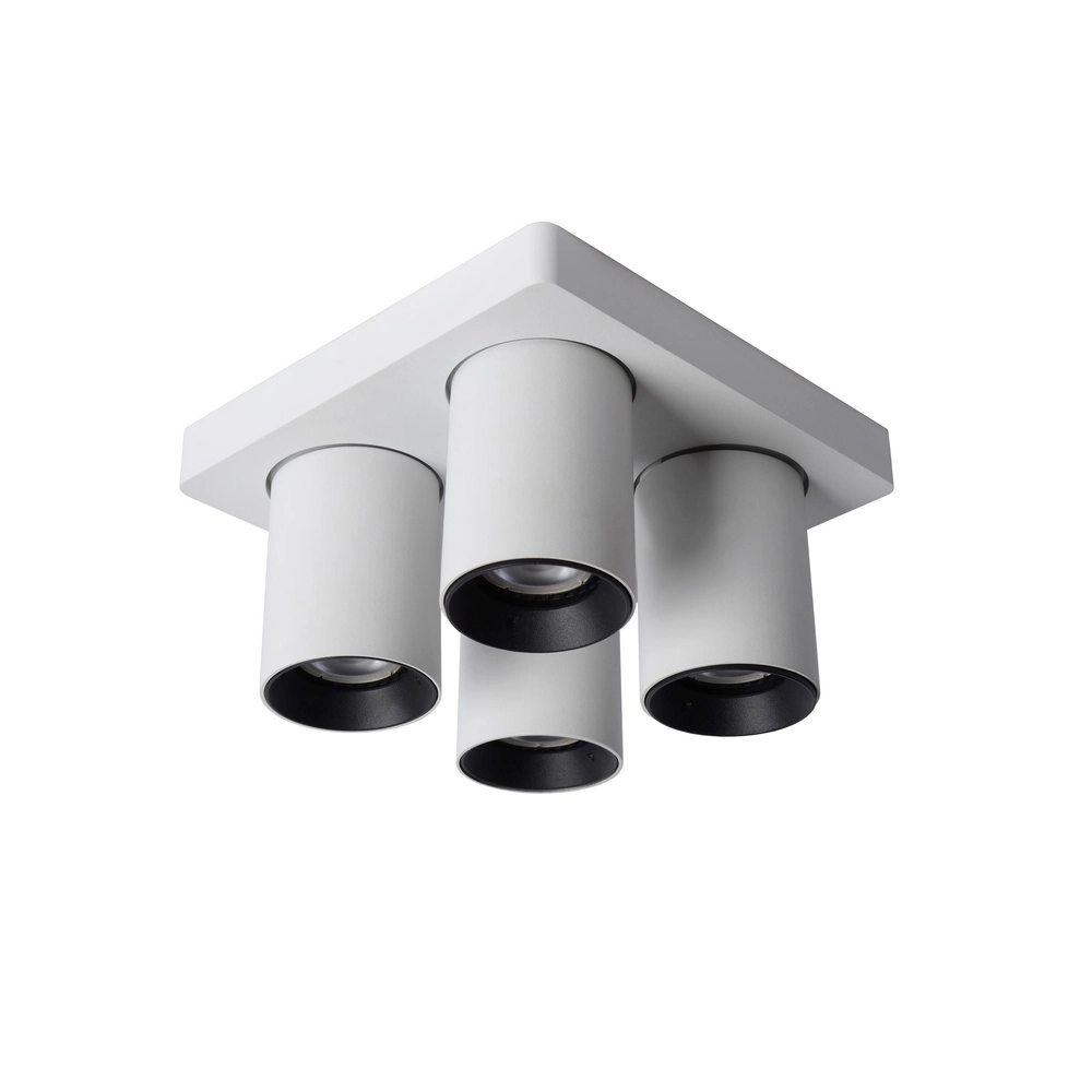 Projecteur de plafond Nigel Blanc à 4 lumières