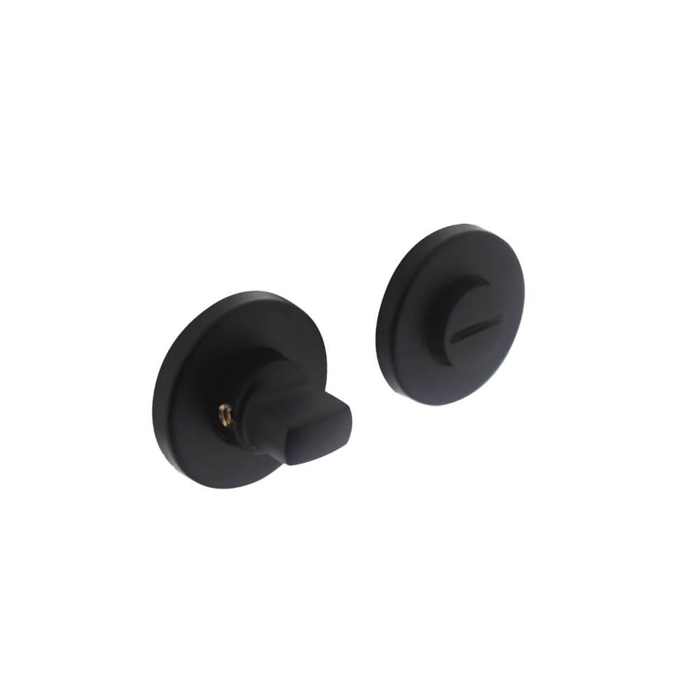 Fermeture des toilettes Tira rond noir Ø 4,9cm