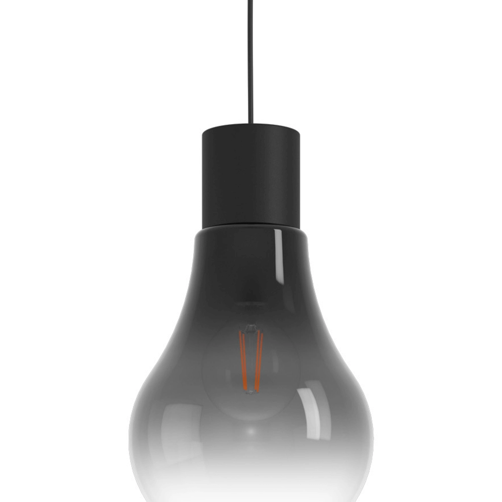 Lampe à suspension en verre fumé Chasely Ø 20 cm Eglo 9002759431297