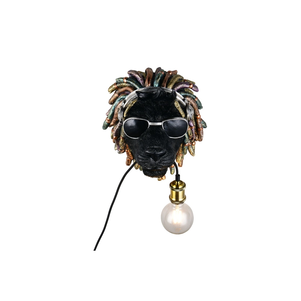 Applique murale Leo noir Trio 4017807677911