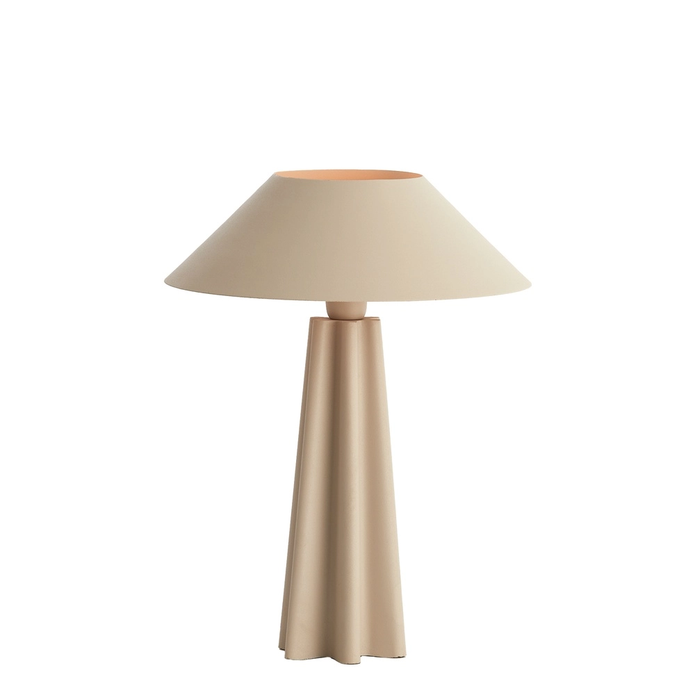 Lampe de table en sable Cukai avec un capuchon métallique Light & Living 8717807742881