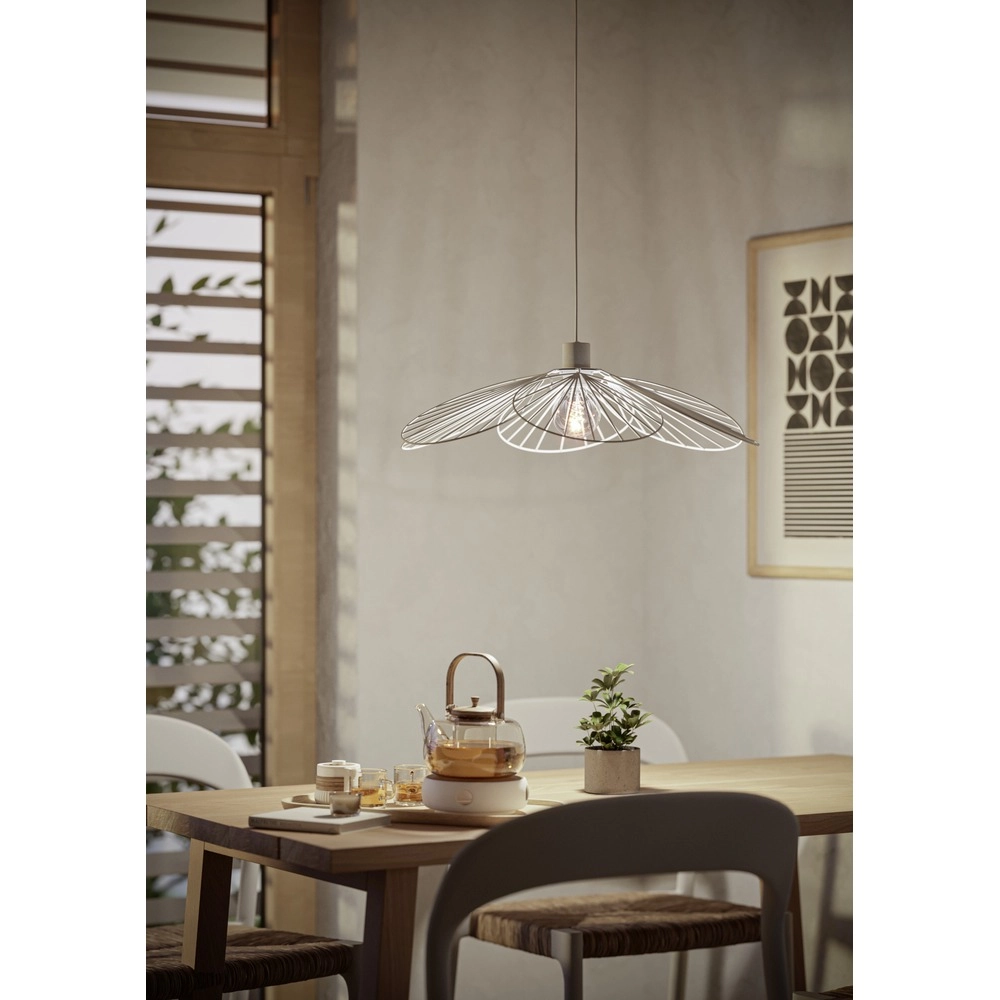 Lampe suspendue Binacua brun sable Ø 45 cm Eglo 9008606405930