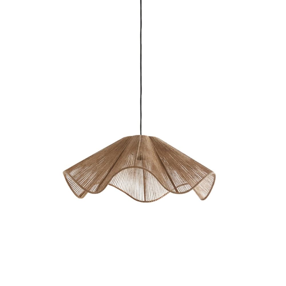 Lampe pendante en rotin Fodara Ø 60 cm marron