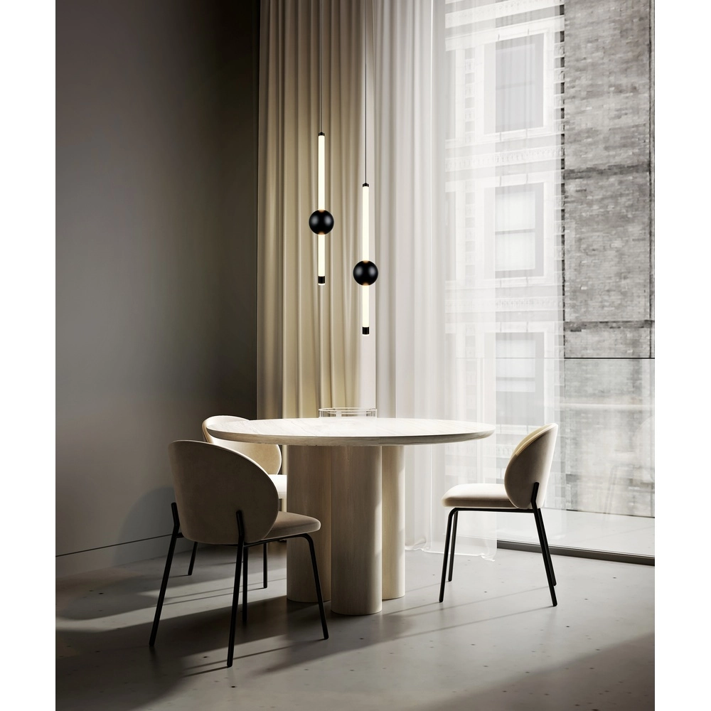 Suspension moderne Melita noir Trio 4017807661927