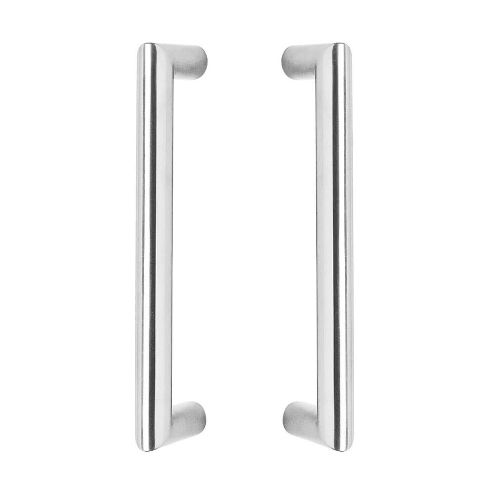 Poignées de porte droites Gripon 33cm la paire en acier inoxydable Poignées de porte droites Gripon 33cm la paire en acier inoxydable