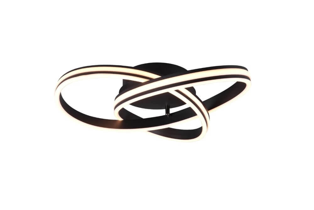 Plafonnier Nuria 59cm noir Trio 4017807505184