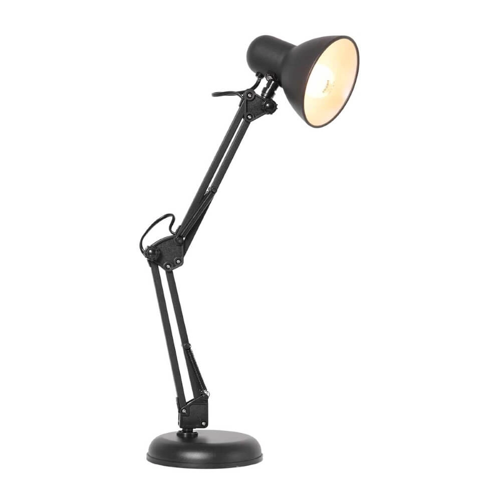 Lampe de bureau rétro Study noir mat Steinhauer 8712746167108