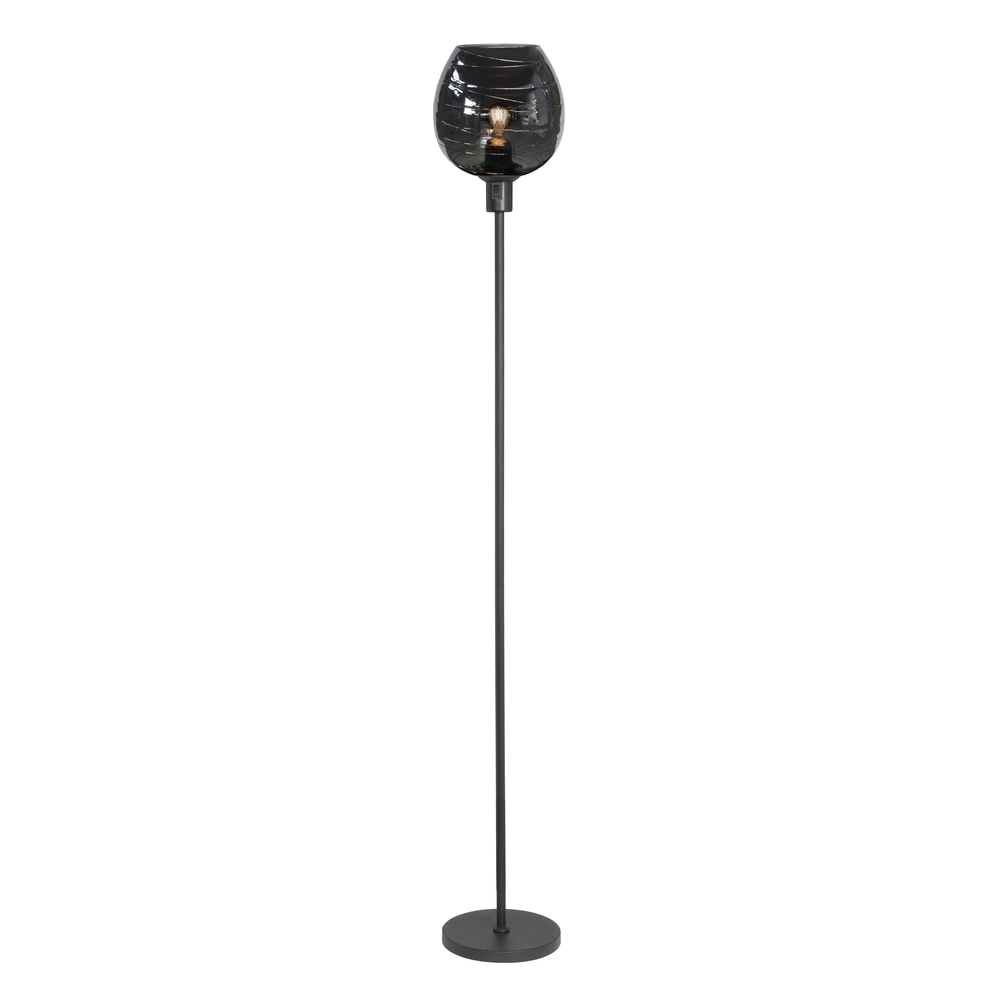 Lampadaire Fantasy noir avec verre Ø 22cm Lampadaire Fantasy noir avec verre Ø 22cm