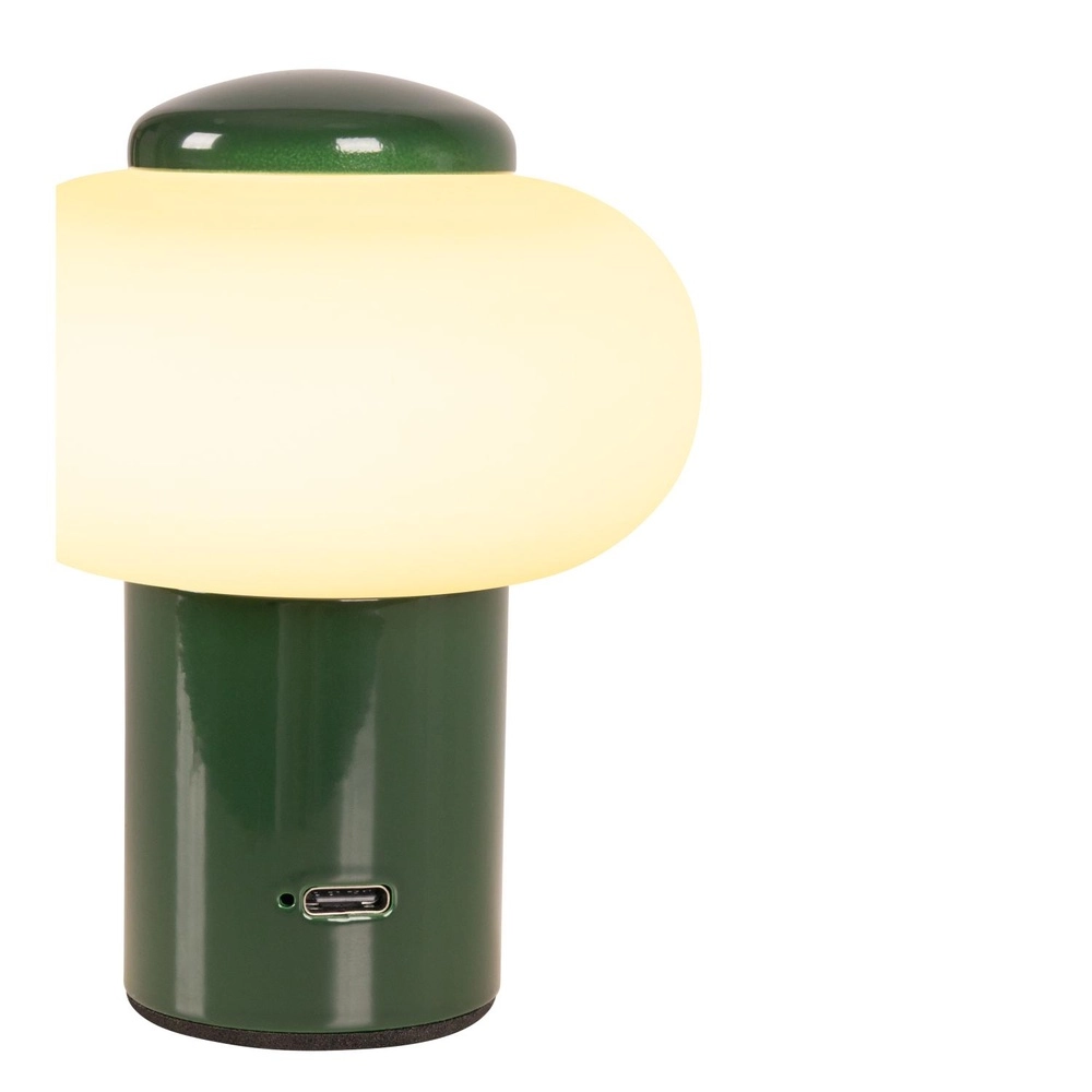 Lampe de table rechargeable Gustav Vert Lucide 5411212442048
