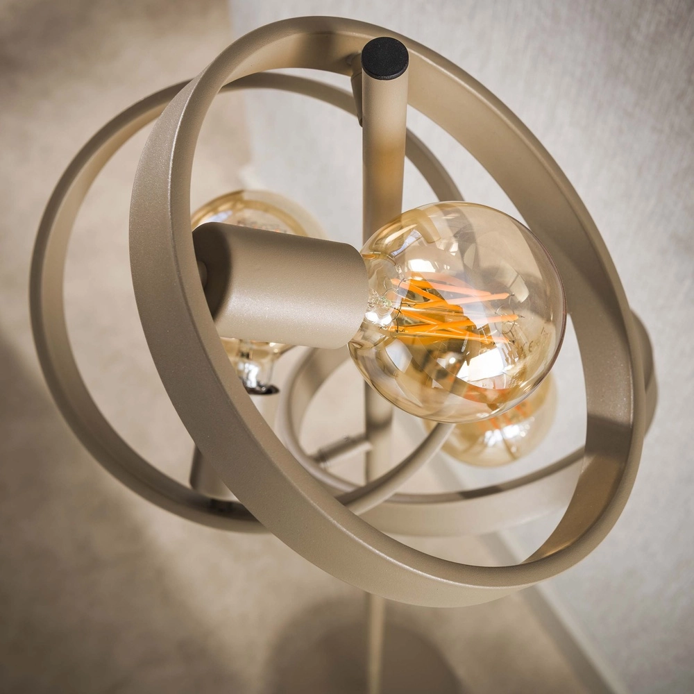 Lampe sur pied Rings Hover 155 cm de haut - sable Lyora 8716803513303