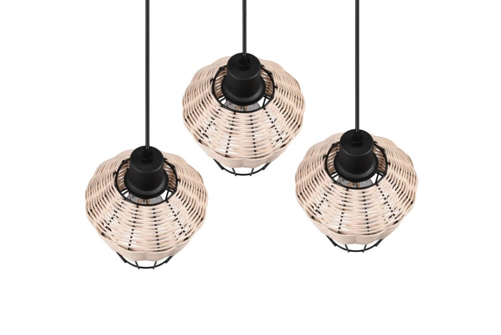 Lampe suspendue Vide Borka rotin Trio 4017807556131