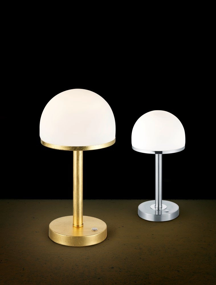 Lampe de table LED abat-jour Berlin gris Trio 4017807371758