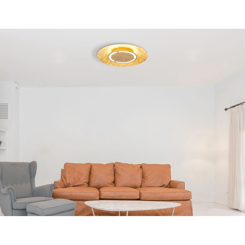 Lampe de plafond Tabea Ø 50cm d’or Globo 9007371350315