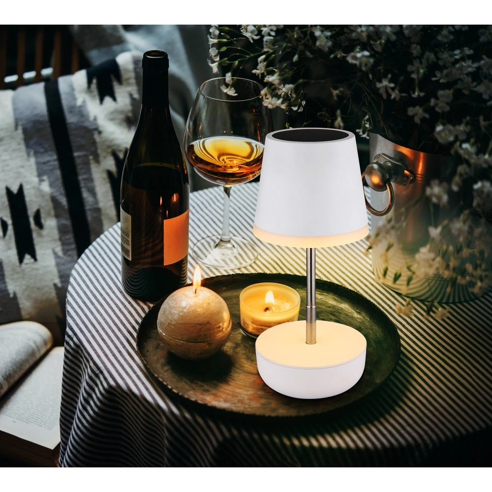 Lampe de table solaire Felina Blanc Globo 9007371510504