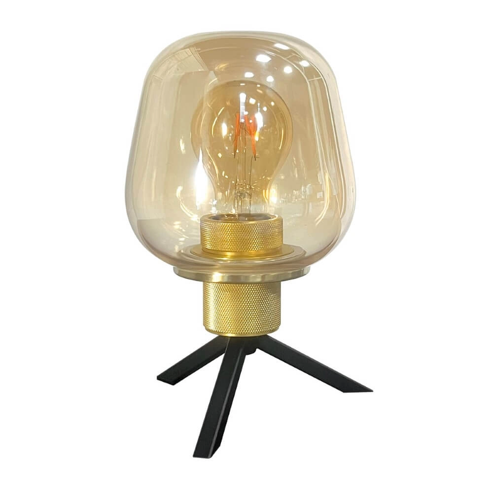 Lampe de table Reflexion Ø 14cm - avec verre ambré Steinhauer 8712746171020