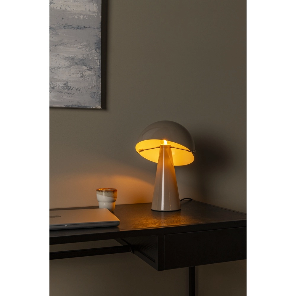 Lampe de table Barone taupe Ø 23 cm Lucide Vibes 5411212650085
