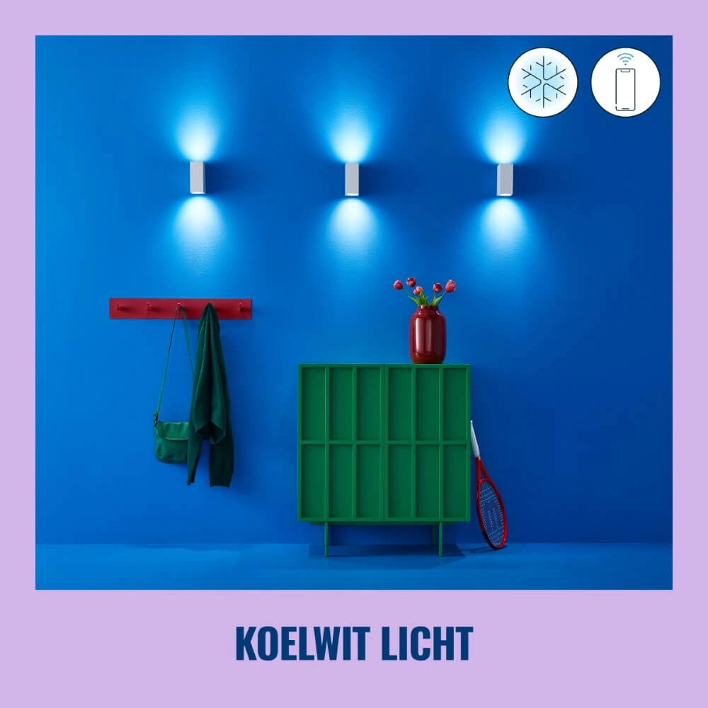 Spot mural Up and Down intelligent - blanc WiZ 8719514554597