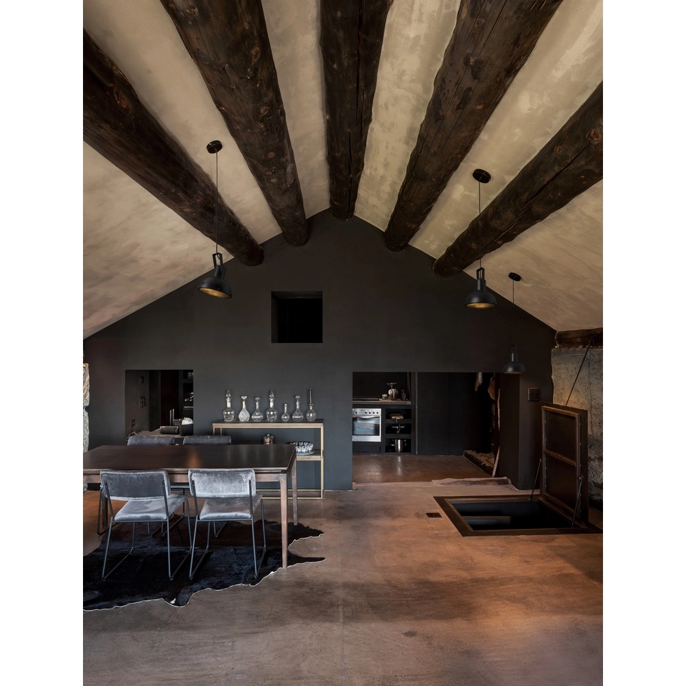 Suspension Ruvi 1 lumière noire Lyora 5212017446329