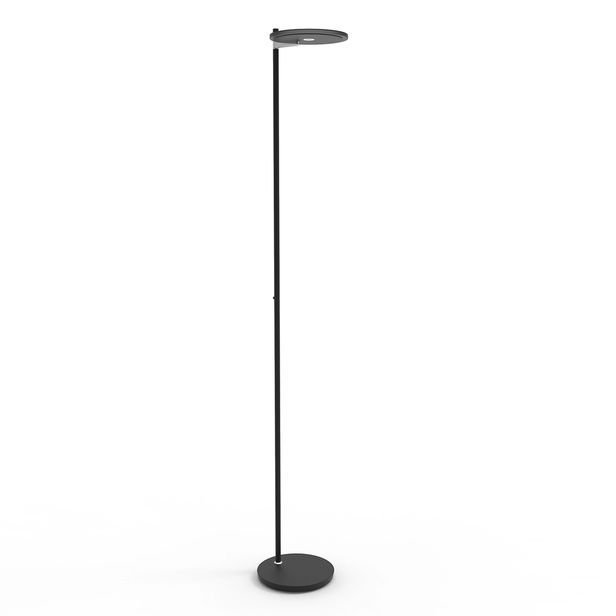 Lampadaire LED Turound 40w - 2200-4000K - 187cm verre fumé noir