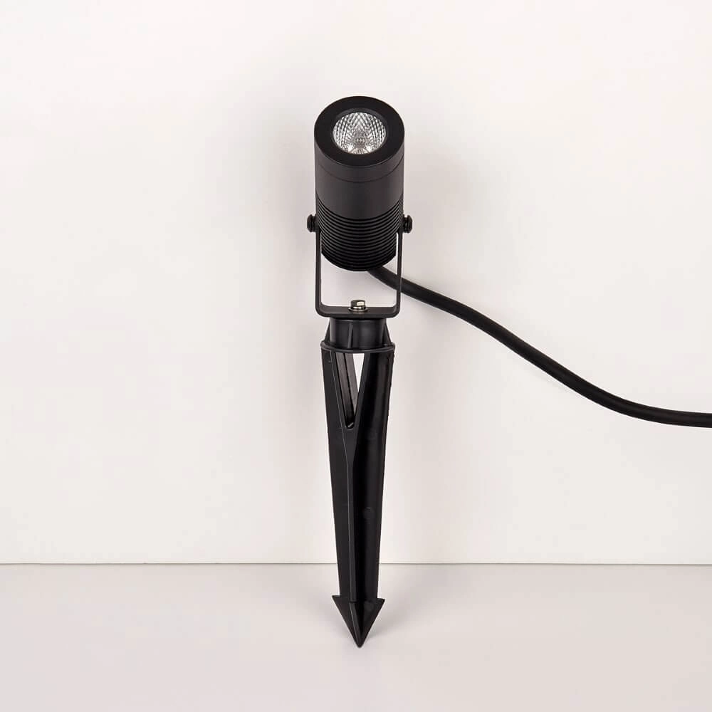 Lampe sur pied Spyk noir Lyora