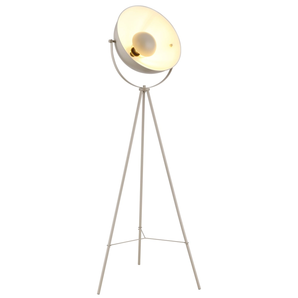 Lampe sur pied trépied Timo brun sable