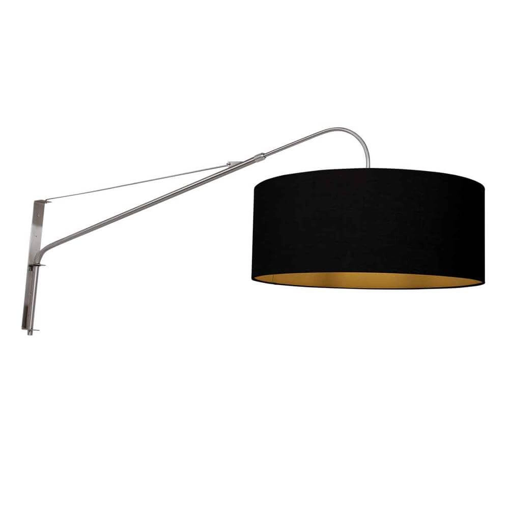 Applique murale Elegant Classy métal avec abat-jour noir