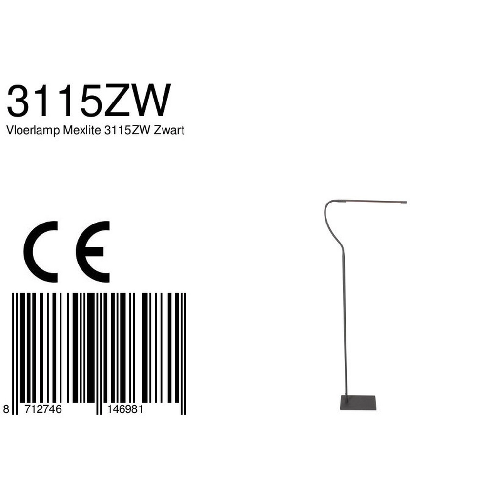 Lampe de lecture design Serpent noir Steinhauer 8712746146981