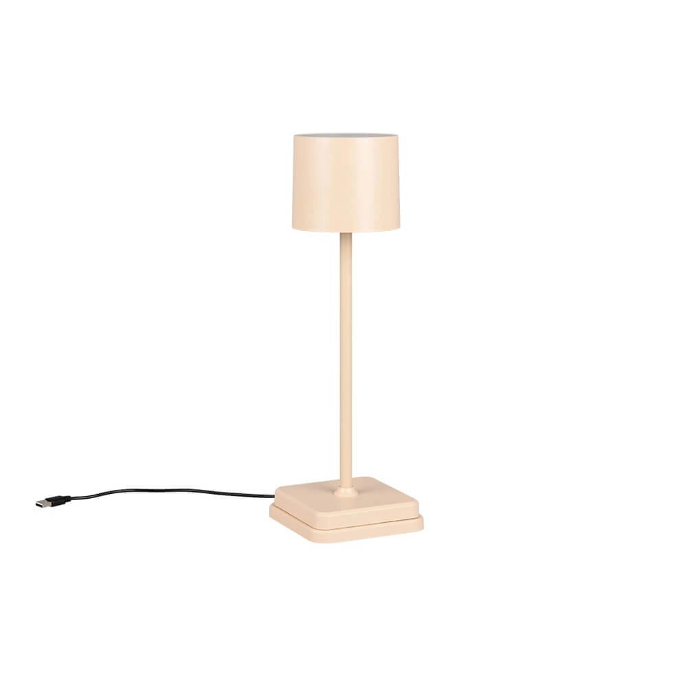 Lampe de table rechargeable Fernandez sablonneux Trio 4017807642476