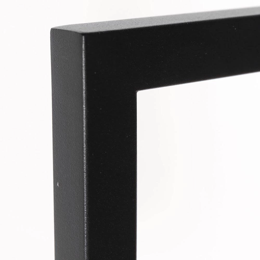 Lampadaire Vidrio noir avec verre ambré Steinhauer 8712746173741