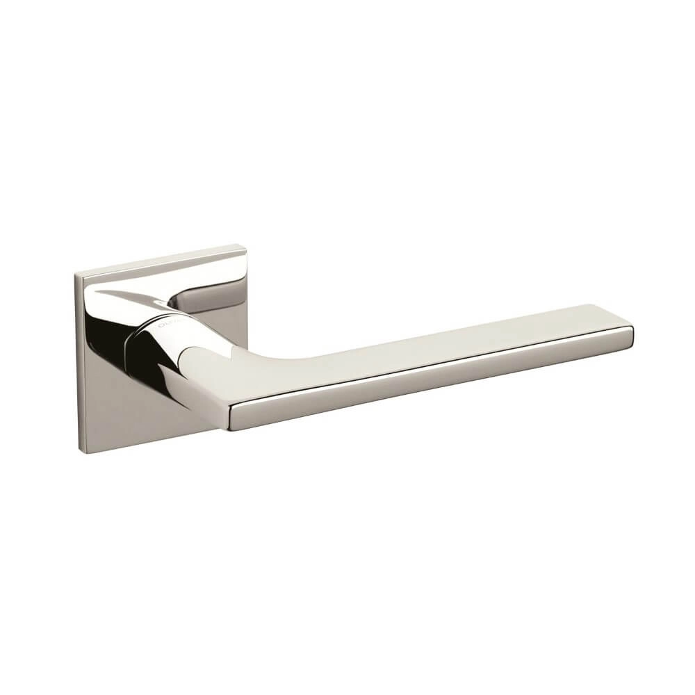 Poignée de porte design Lotus Q nickel