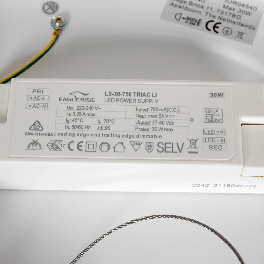 Plafonnier LED en bronze Ringlede Ø48cm Steinhauer 8712746167412