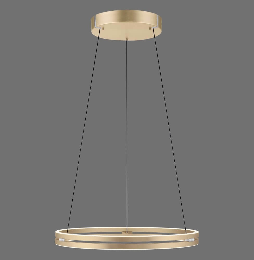 Lampe suspendue élégante Pure E-Loop laiton Ø 70cm Paul Neuhaus 4012248372296