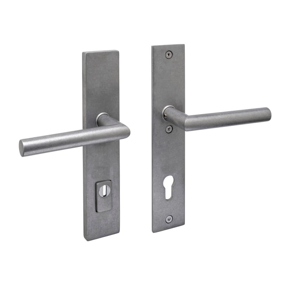 Ferrures de porte arrière droites Aurano PC 92mm acier inoxydable roulé