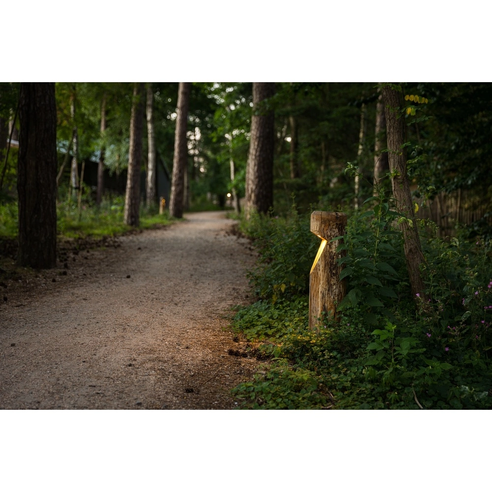 Éclairage de chemin en bois Bosco Châtaignier - 65 cm - 2700 000 km Timberlab 8716803513709