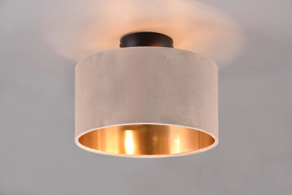 Plafonnier Julieta capuche en velours Trio 4017807574128