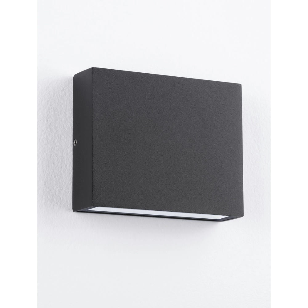 Spot mural épuré Tick Plaquette haut et bas noir Lyora 5212017453631