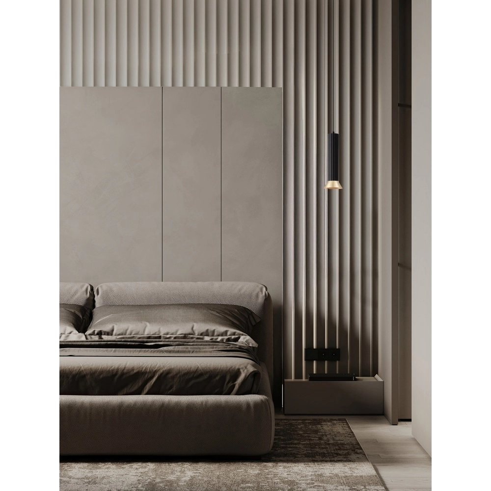 Suspension Luvia noir avec or Lyora 5212017475572