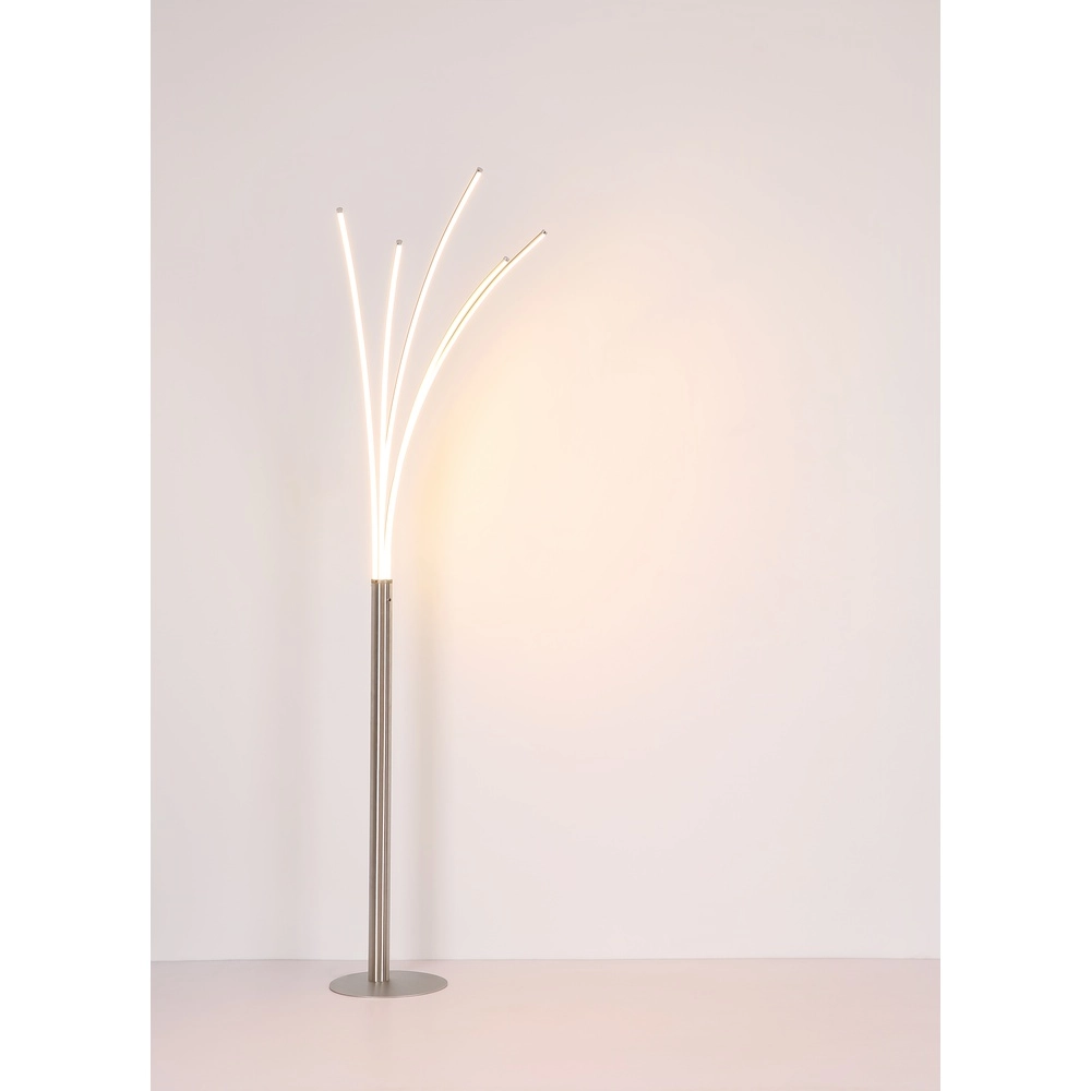 Lampadaire moderne Bizzy nickel Globo 9007371452712