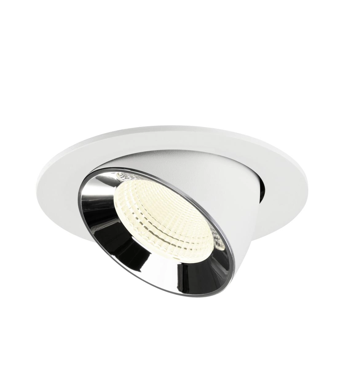 Spot encastré Numinos Gimble L blanc/chrome 4000K - 55 deg SLV 4024163309981