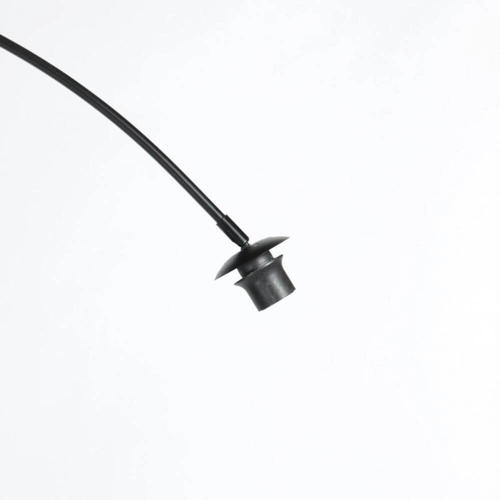 Lampadaire Curve noir avec abat-jour blanc Ø 50cm Steinhauer 8712746179415